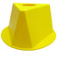 Used Lot of 5 Uline S-17321Y Inventory Control Cone, Yellow, 5" x 10" x 10"
