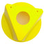 Used Lot of 5 Uline S-17321Y Inventory Control Cone, Yellow, 5" x 10" x 10"