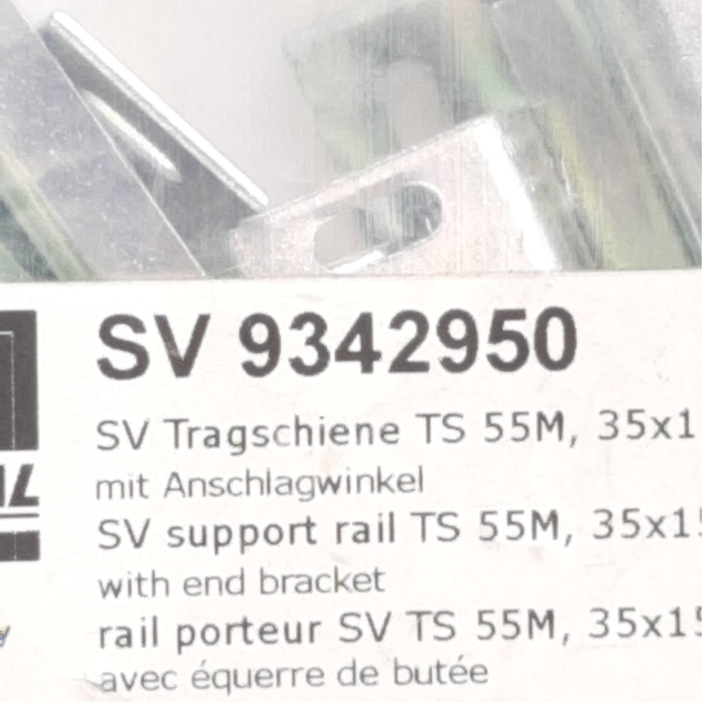 New Rittal SV9342950 Support Rail, Used With OM Adaptor/Support, 35mm x 15mm