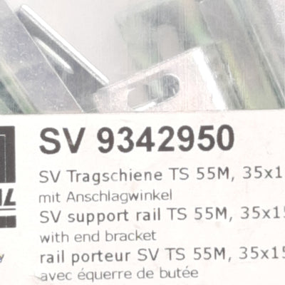 New Rittal SV9342950 Support Rail, Used With OM Adaptor/Support, 35mm x 15mm