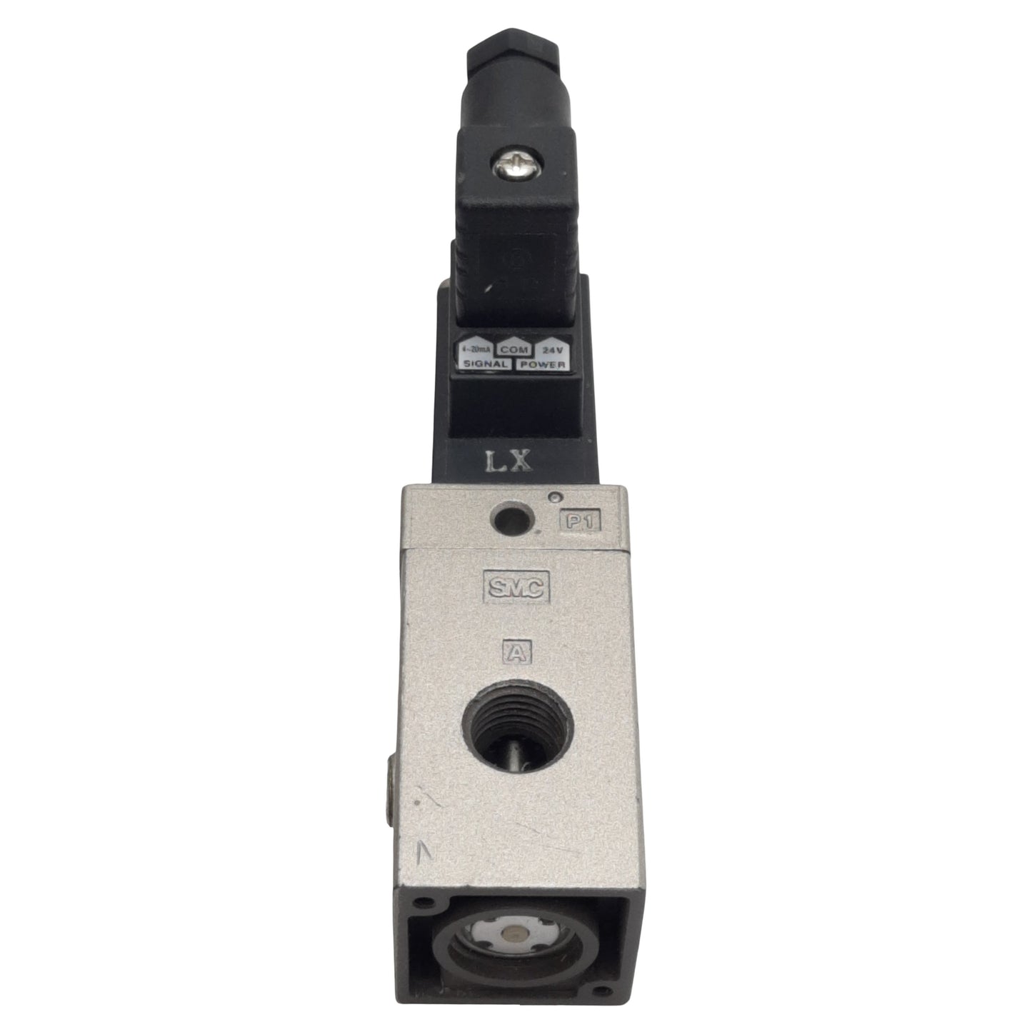 Used SMC VY1100-202N Solenoid Valve, 0.9MPa, 3-Port 1/4in NPT, 4-20mA 24VDC Coil