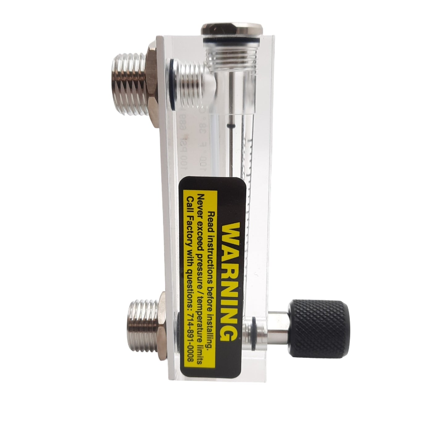 New King Instrument 75303122C17 Flowmeter, 1/4 F NPT, 100 PSI, 4 SCFM Air, 4" Scale