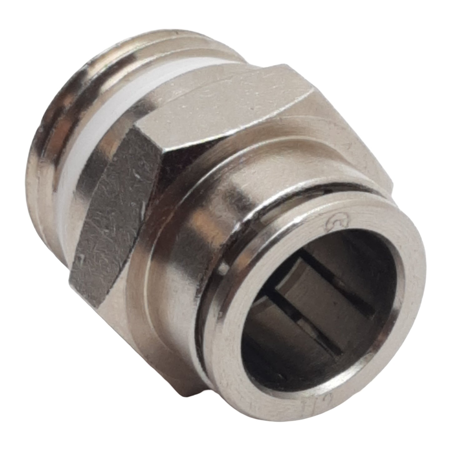 Used Lot of 4 Camozzi P6510-08-08 Pneumatic Fitting ø1/2" Tube x 1/2" NPT Male, 10bar