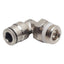 Used Lot of 8 Camozzi P6520-04-04 Elbow Swivel Fitting, ø1/4in Tube x 1/4in NPT Male