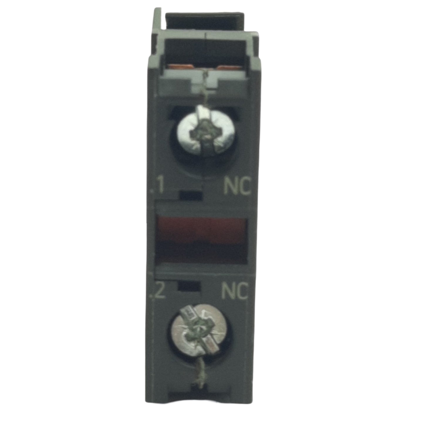 Used Lot of 2 Siemens 3SU1400-1AA10-1CA0 Contact Block, SPST-NC, Screw Terminal 10A