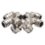 Used Lot of 5 Camozzi P6520-08-08 Elbow Swivel Fitting, ø1/2in Tube x 1/2in NPT Male