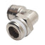 Used Lot of 5 Camozzi P6520-08-08 Elbow Swivel Fitting, ø1/2in Tube x 1/2in NPT Male