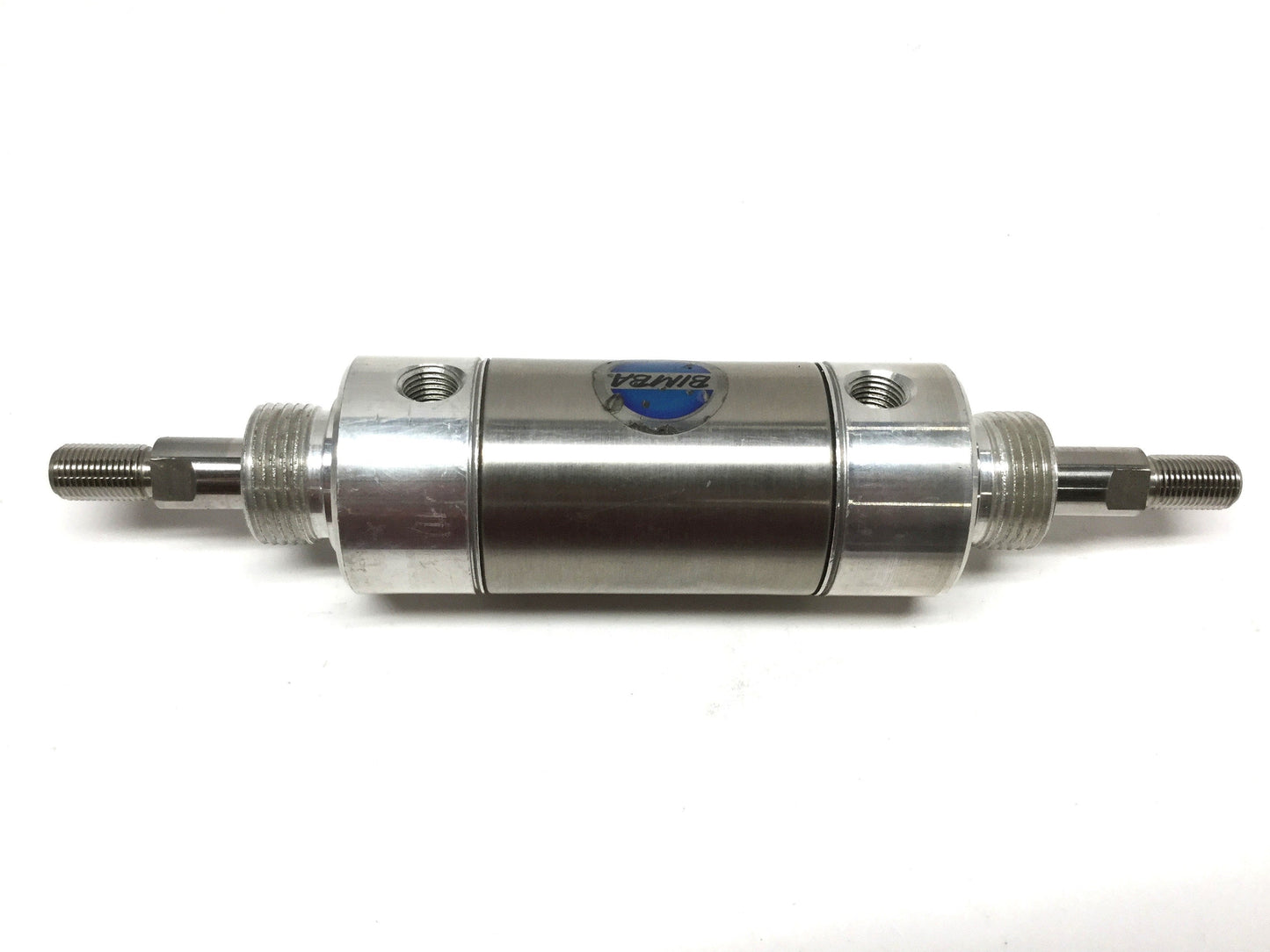 Used Bimba 311-DXDE Double-Rod End Pneumatic Cylinder Ø2" Bore, 1" Stroke, 1/4" NPT