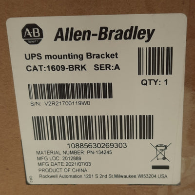 New Allen Bradley 1609-BRK Series A Uninterruptible Power Supply Mounting Bracket