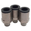 New Lot of 3 Legris 3175-62-14 Pneumatic Fitting, ø1/2in Tube x 1/4in NPT Male