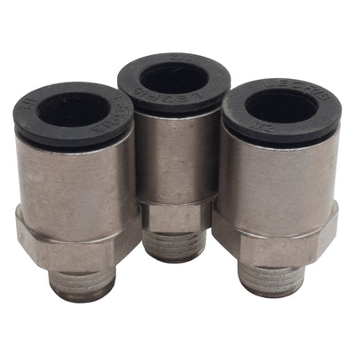 New Lot of 3 Legris 3175-62-14 Pneumatic Fitting, ø1/2in Tube x 1/4in NPT Male