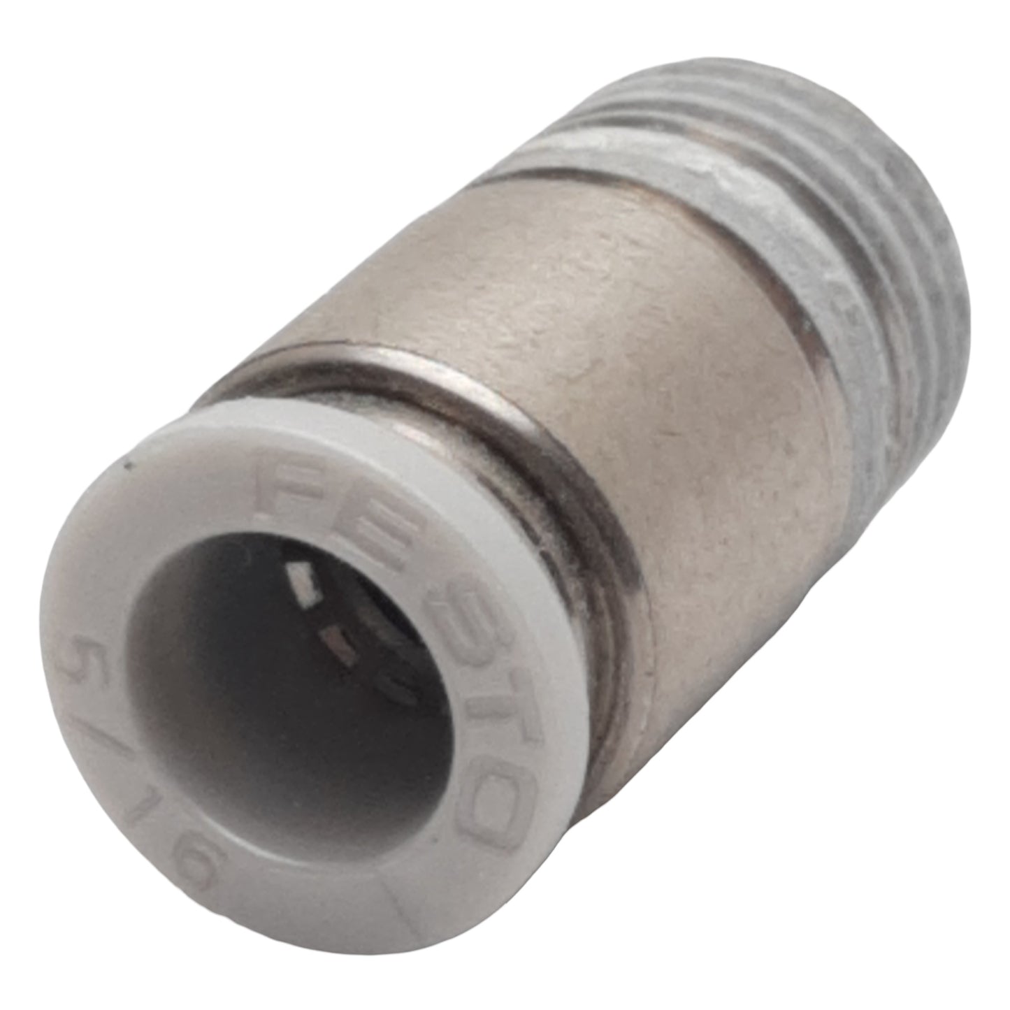 New Lot of 10 Festo QS-1/4-5/16-I-U-M Pneumatic Fitting, ø5/16" Tube x 1/4" NPT Male