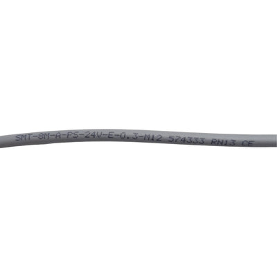 New Festo 574337 Proximity Sensor, PNP N/O, 100mA 5-30VDC, 3-Pin M12 Male, 0.3m