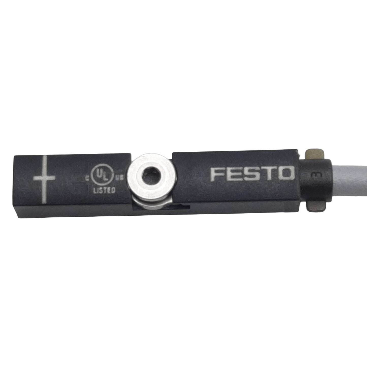 New Festo 574337 Proximity Sensor, PNP N/O, 100mA 5-30VDC, 3-Pin M12 Male, 0.3m