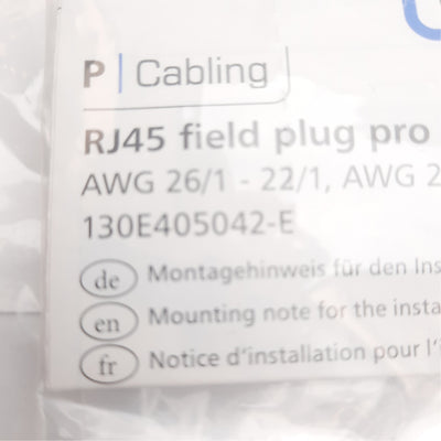 New Lots of 2 Metz Connect 130E405042-E Field Plug Pro 360 Rj45 plug, 8P/8C