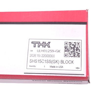 New THK SHS15C1SS(GK) Linear Guide Block for 15mm Rail, M5, 64x47x21mm, 24200N Max