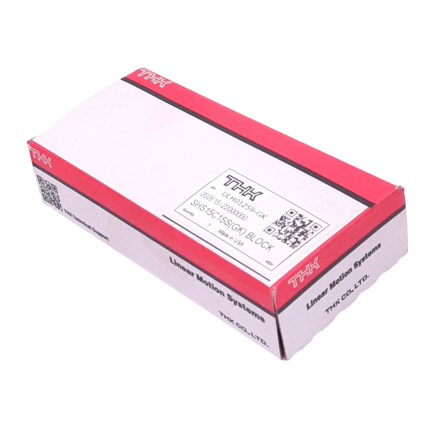 New THK SHS15C1SS(GK) Linear Guide Block for 15mm Rail, M5, 64x47x21mm, 24200N Max