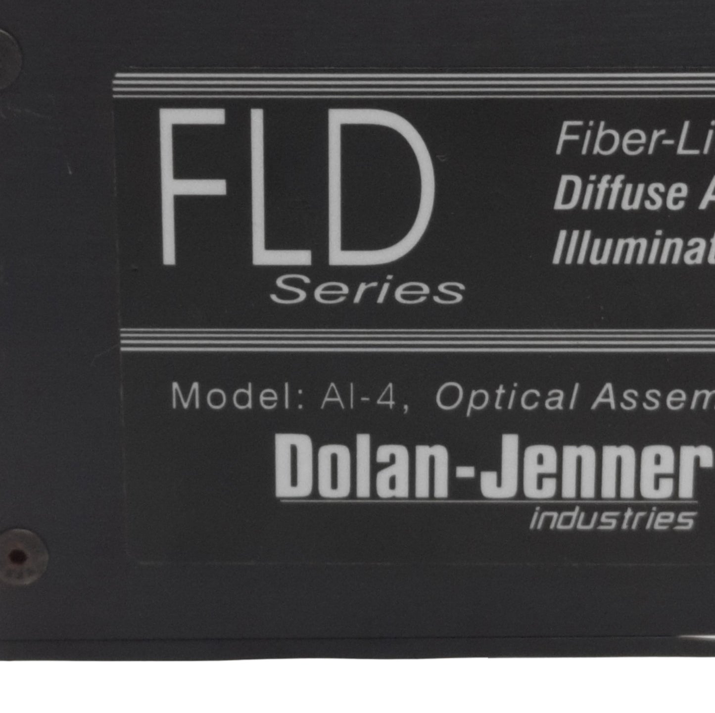 Used Dolan Jenner AI-4 FLD Fiber-Lite Machine Vision Diffuse Axial Illuminator, 4"