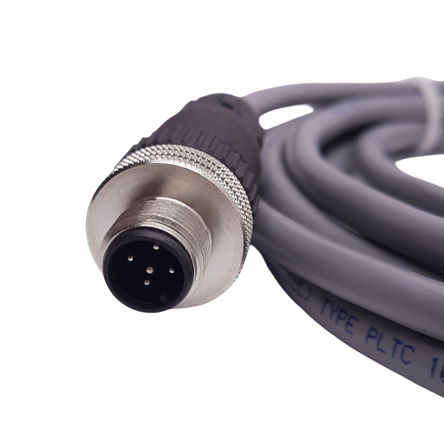 Used Alpha Wire 86305CY Flex Data Cable, M12 5-Pin, 11ft Length, 300V AC/DC
