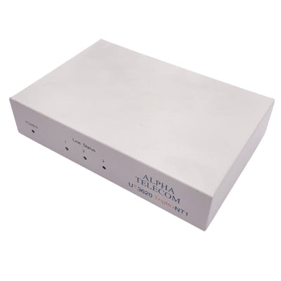 Used Alpha Telecom UT3620 Triple-NT1 Network Termination Device, RJ45, 9VDC 0.5A