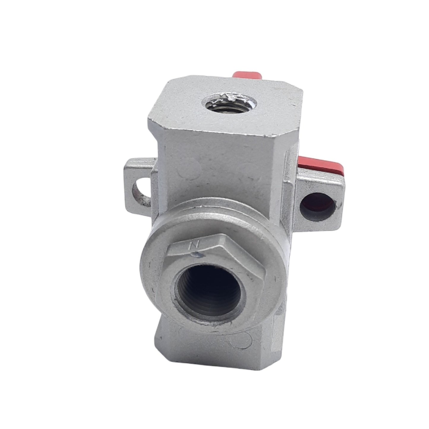Used SMC NVHS4500-N02-X116 Pneumatic Valve, 3-Way, 1/4in NPT, 3/8in NPT, 0.1-1.0MPa