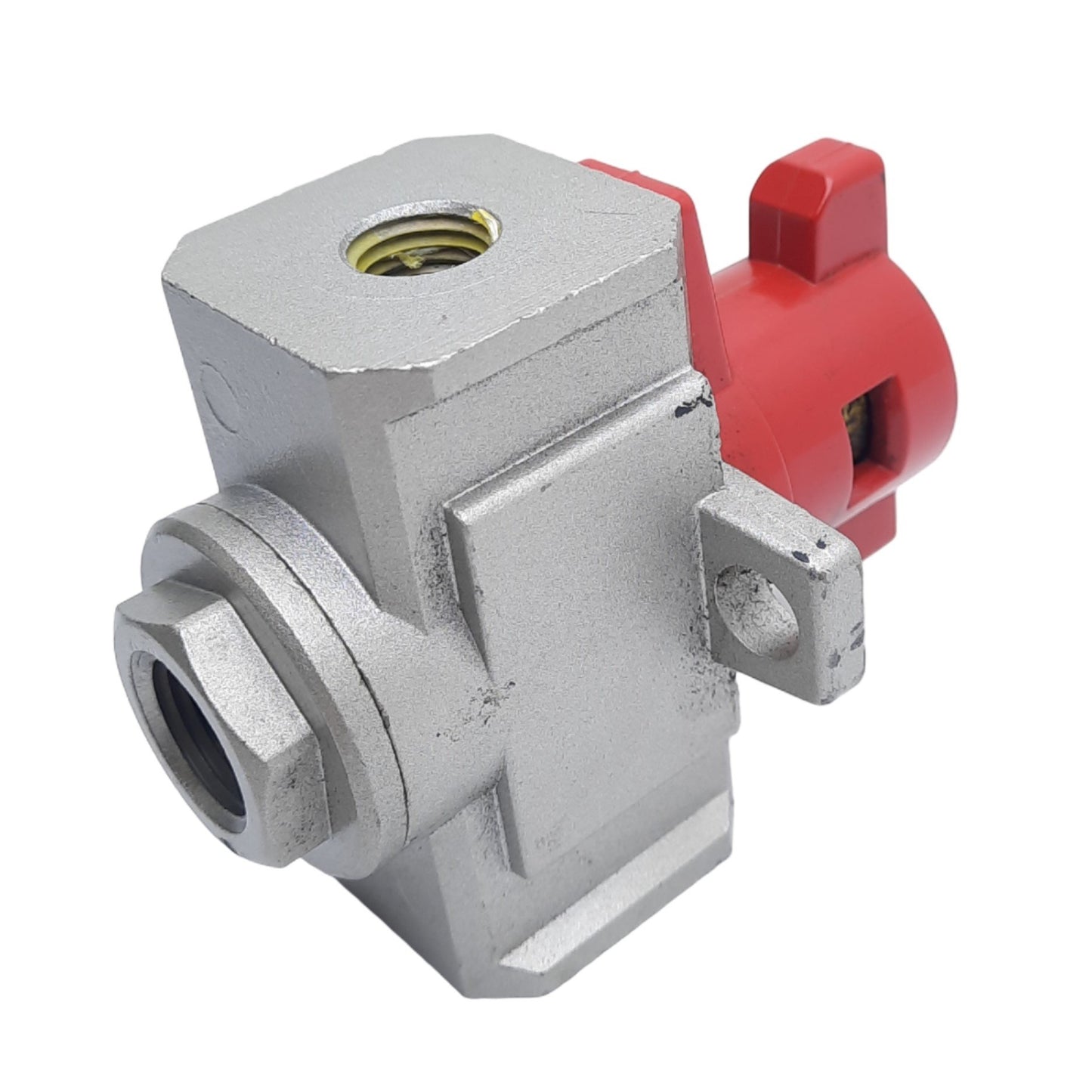 Used SMC NVHS4500-N02-X116 Pneumatic Valve, 3-Way, 1/4in NPT, 3/8in NPT, 0.1-1.0MPa