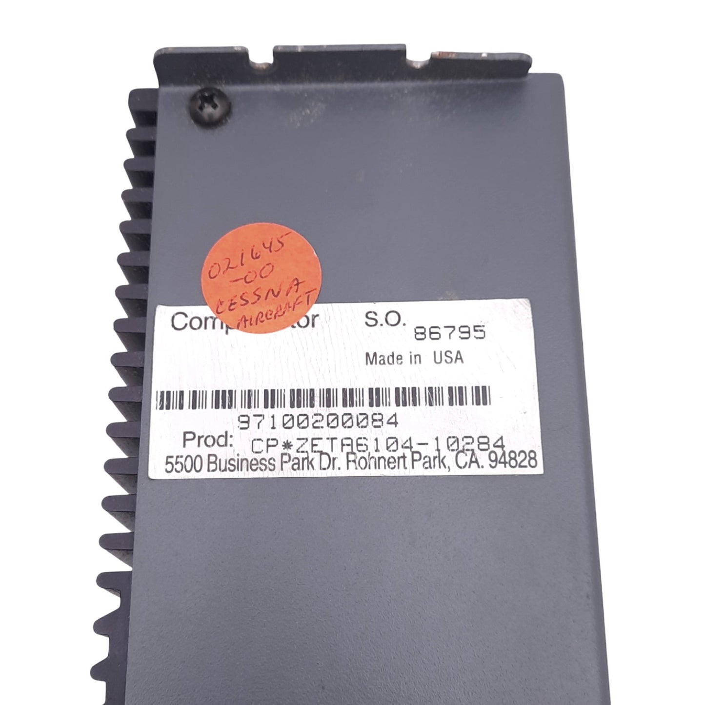 Used Parker ZETA 6104-10284 Compumotor Stepper Drive 1-Axis, 19-In 9-Out, 120VAC