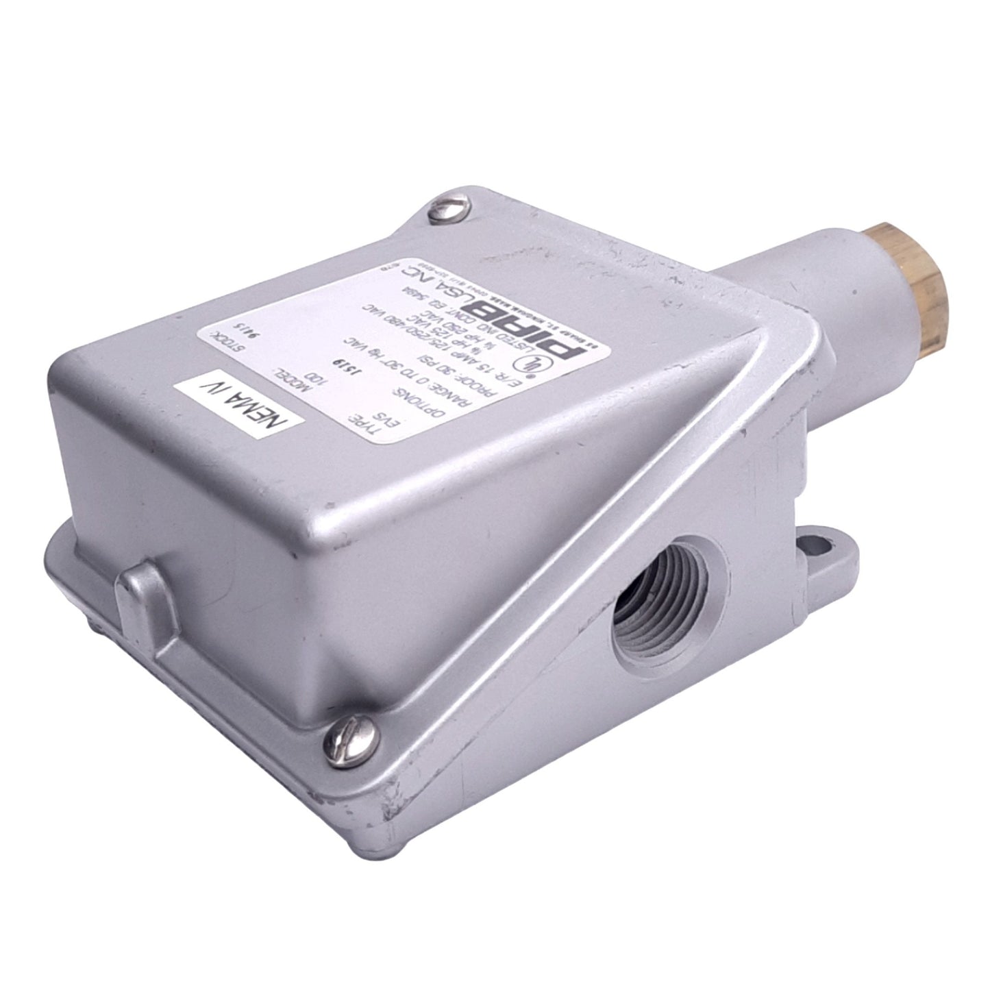 New PIAB EVS100 Pneumatic Vacuum Switch, 0-30" Hg Vacuum, 30psi Max, 125/250/480VAC