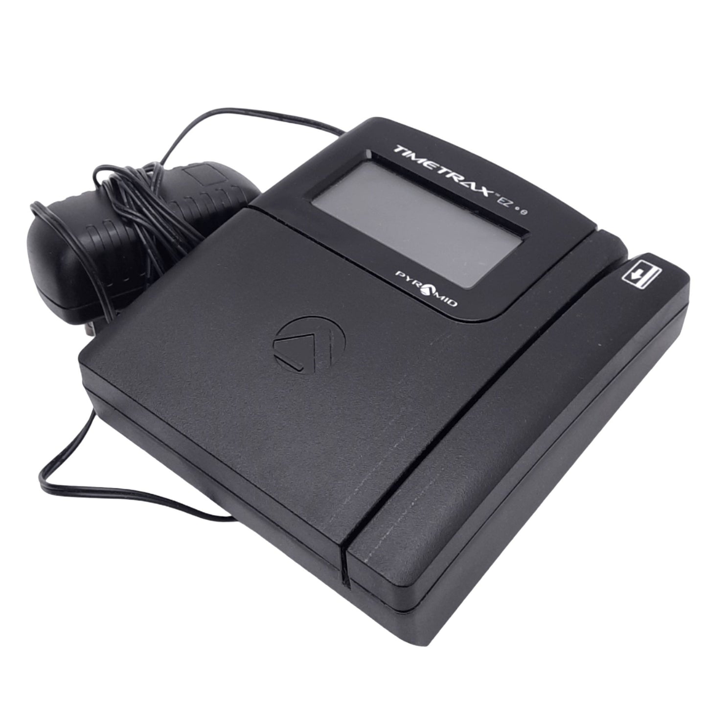 Used Pyramid TTEZEK TimeTrax EZ Swipe Time Clock Terminal, w/ 12VDC 1.5A Adapter