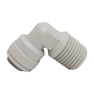 New Lot of 10 John Guest P1480822S Elbow Fitting, ø1/4in Tube x 1/4in NPTF, 10bar