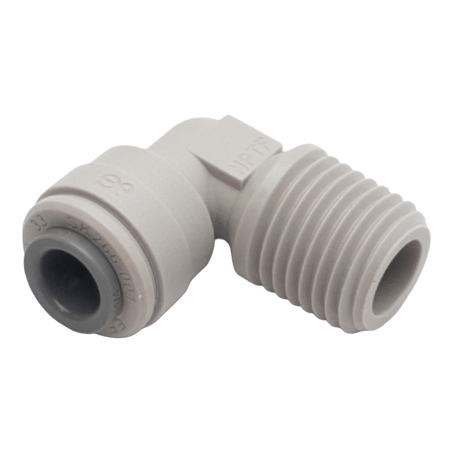 New Lot of 10 John Guest P1480822S Elbow Fitting, ø1/4in Tube x 1/4in NPTF, 10bar