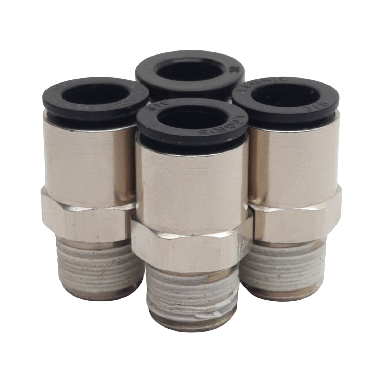 New Lot of 4 Legris 3175 60 14 Pneumatic Fitting, ø3/8" Tube x 1/4" NPT Male, 290psi