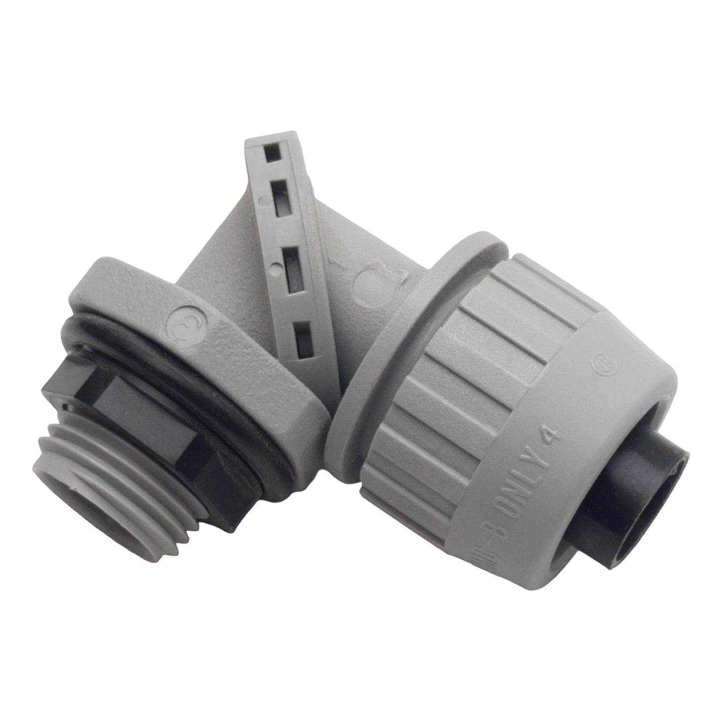 New Lot of 3 Hubbell PS0509NGY Liquid-Tight Connector, ø1/2in Tube x 1/2in NPT Male