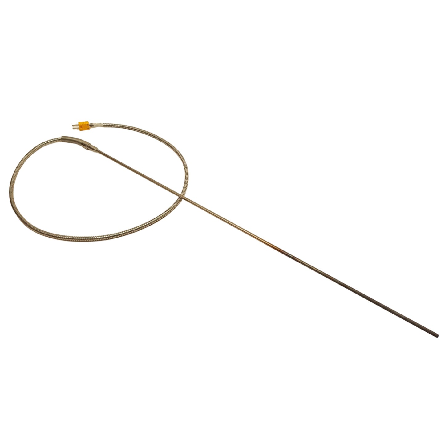Used Martin Calibration Rigid Thermocouple, Type K, 2ft x 3/16in Probe, 34in Lead