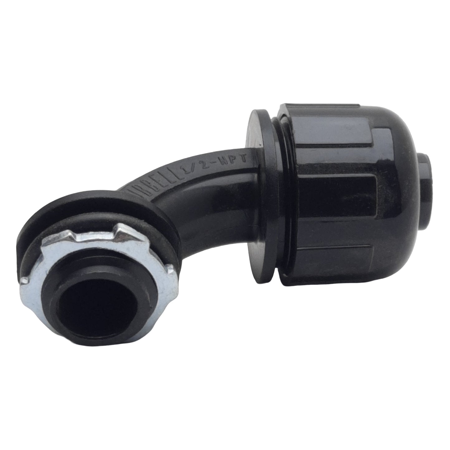 New Lot of 5 Hubbell P0509NBK Liquid-Tight Connector ø1/2" Tube x 1/2" NPT Male, 90°