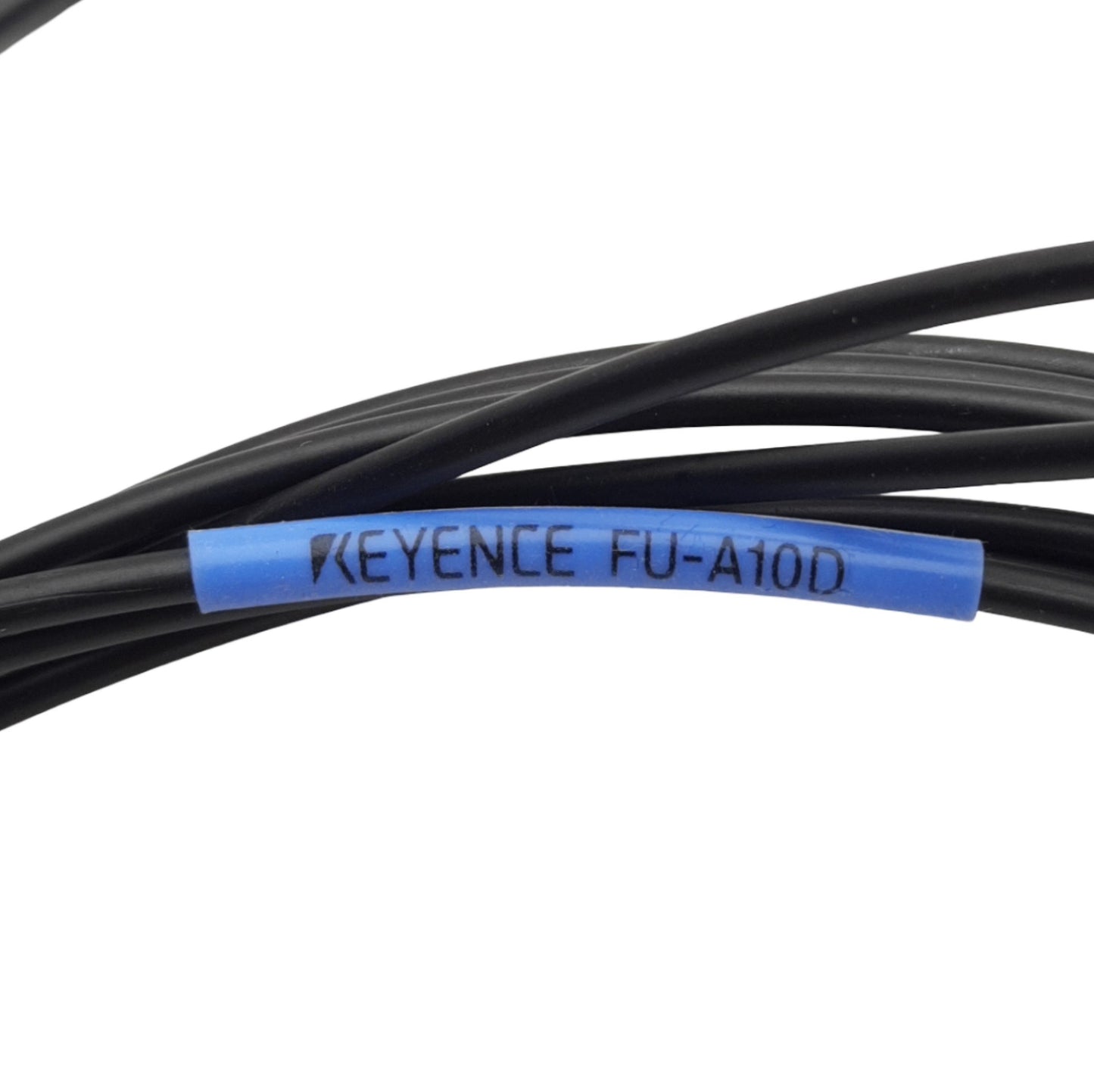 Used Keyence FU-A10D Reflective Area Fiber Optic Unit 10mm Wide 0.005mm Detection, 2m