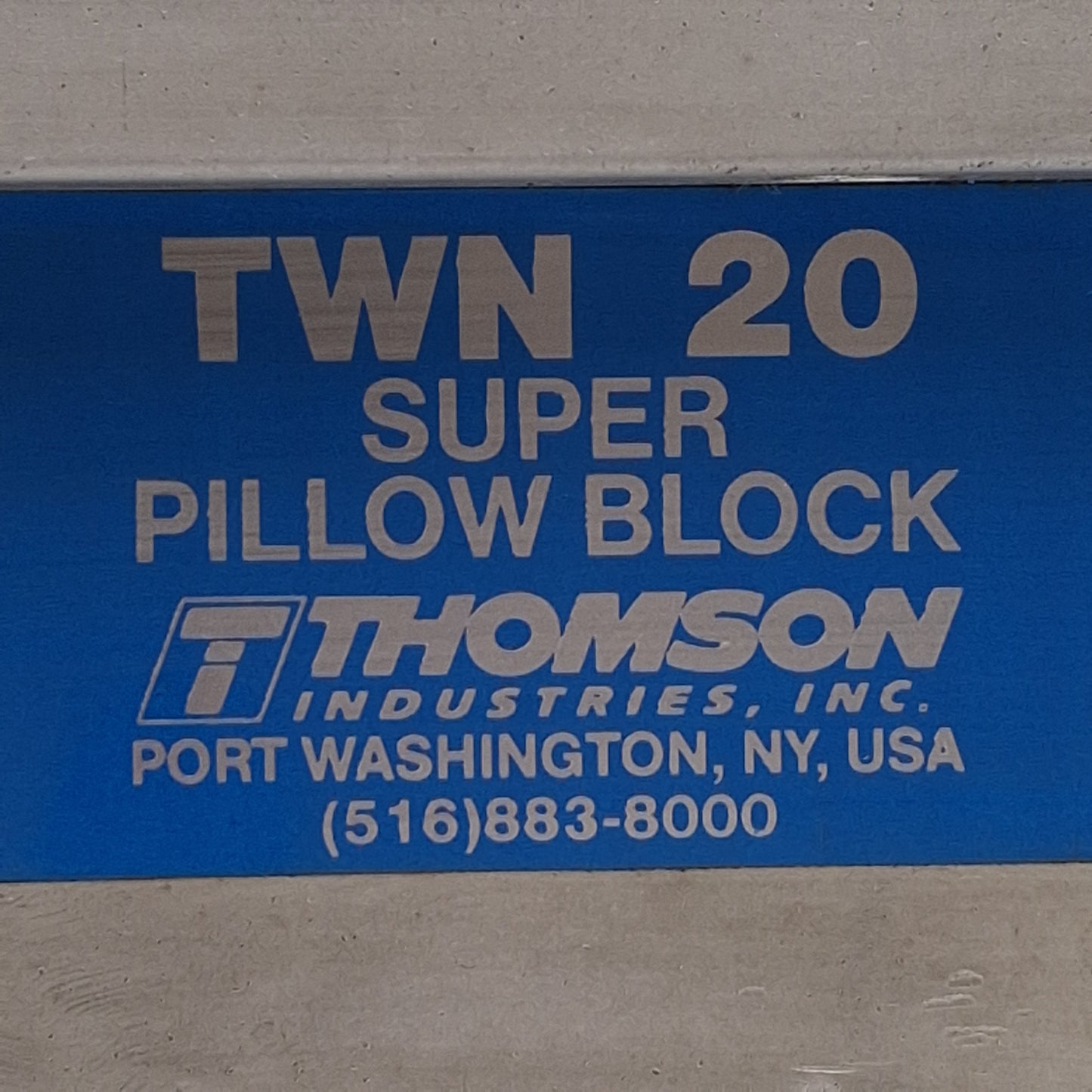 Used Thomson TWN 20 Super Ball Bushing Pillow Block, ø1.25in Bore, 7.5in x 4in
