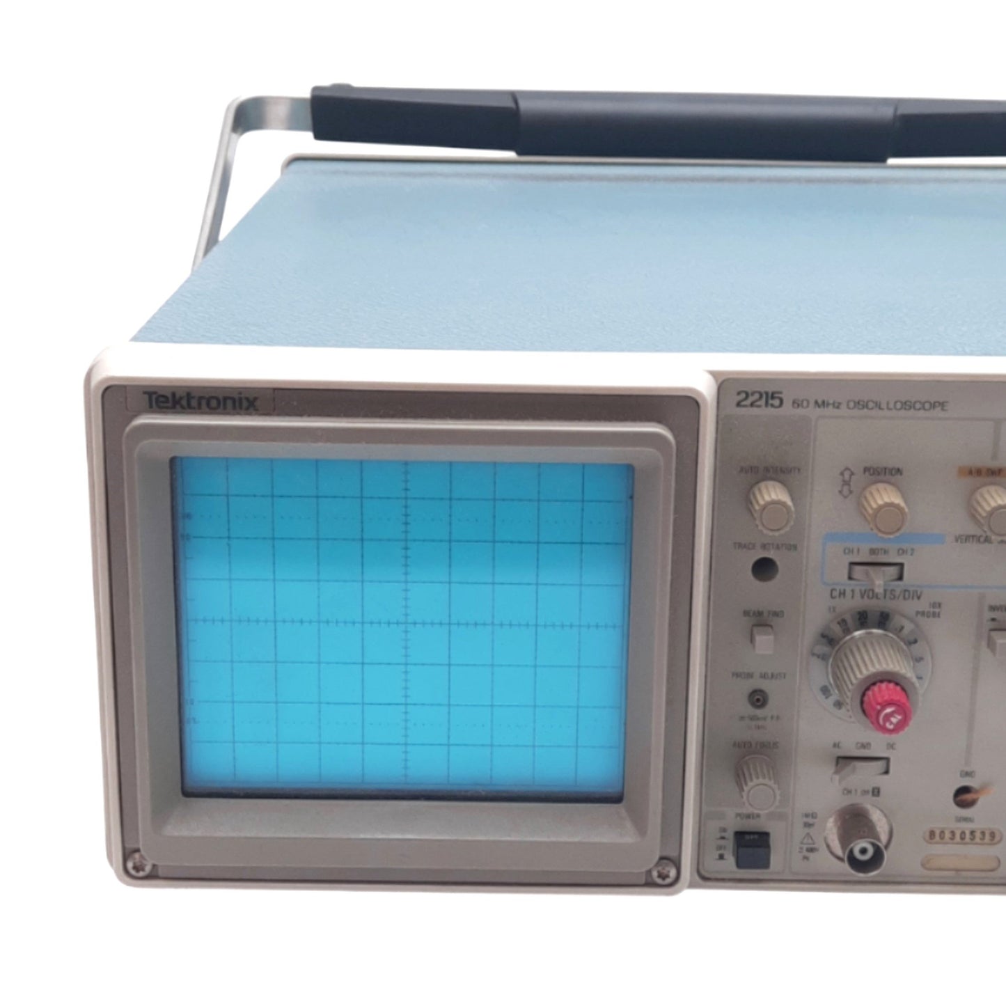 Used Tektronix 2215 Portable Analog Oscilloscope, 60MHz, Dual-Channel, 90-250VAC