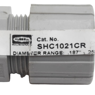 New Lot of 2 Hubbell SHC1021CR Cord Connector ø4.7-6.3mm Cord Range x 1/2in NPT Male