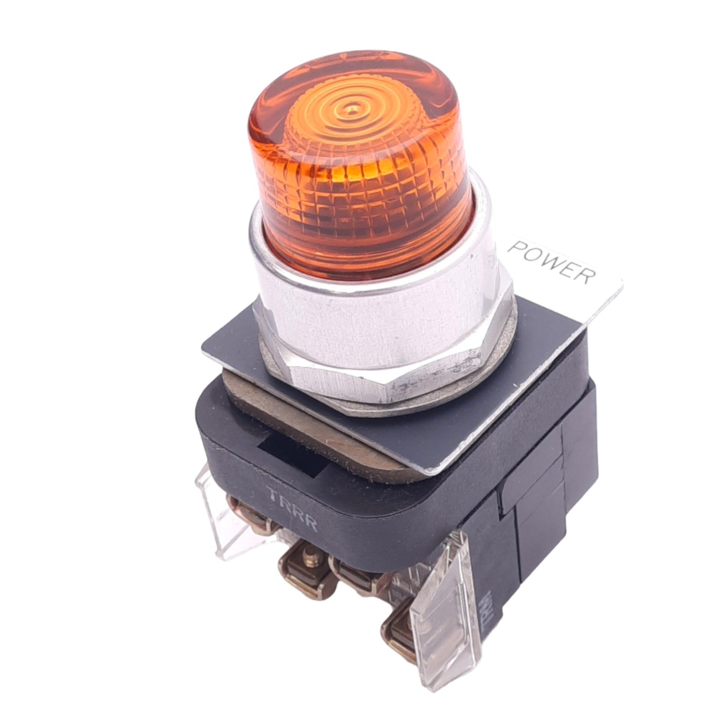 Used Allen Bradley 800T-PB16A Amber Illuminated Pushbutton, ø30mm, 1NC 1NO, 600V 10A
