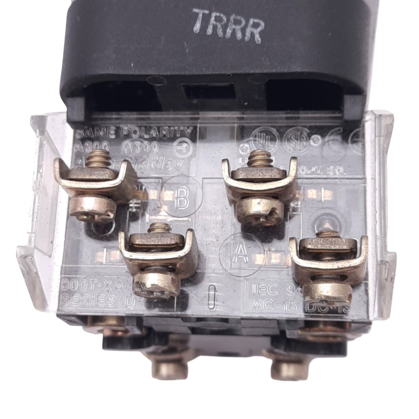 Used Allen Bradley 800T-PB16A Amber Illuminated Pushbutton, ø30mm, 1NC 1NO, 600V 10A