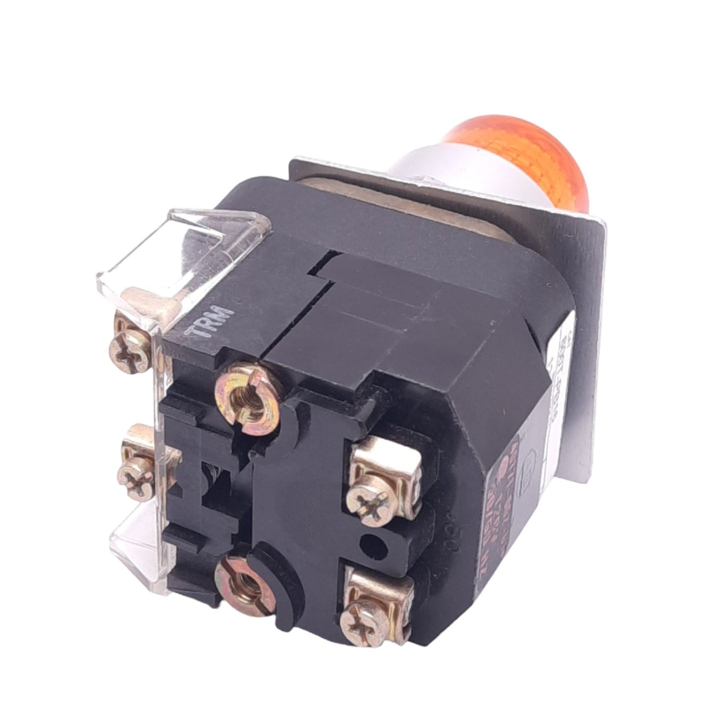 Used Allen Bradley 800T-PB16A Amber Illuminated Pushbutton, ø30mm, 1NC 1NO, 600V 10A