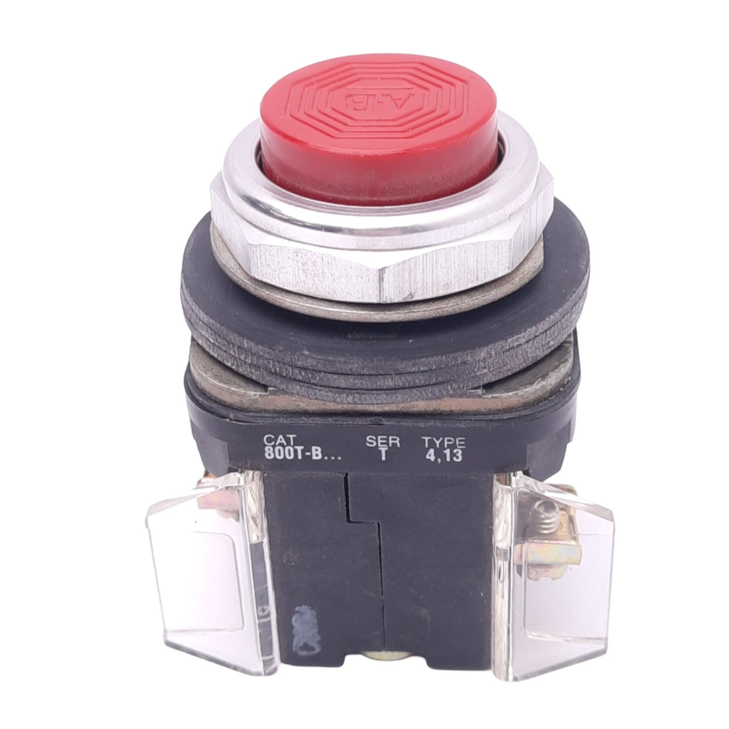 Used Allen Bradley 800T-B Momentary Pushbutton Switch, ø30mm, 1NC+1NC, 600VAC 10A Max