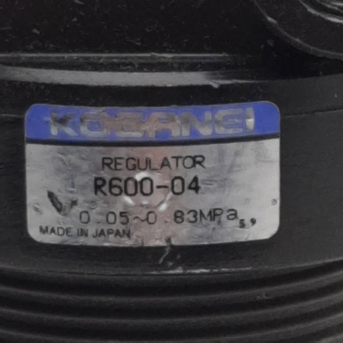 Used Koganei R600-04 Pressure Regulator 0.05-0.83MPA Set 0.93MPa Max, 1/2" x 1/4" NPT