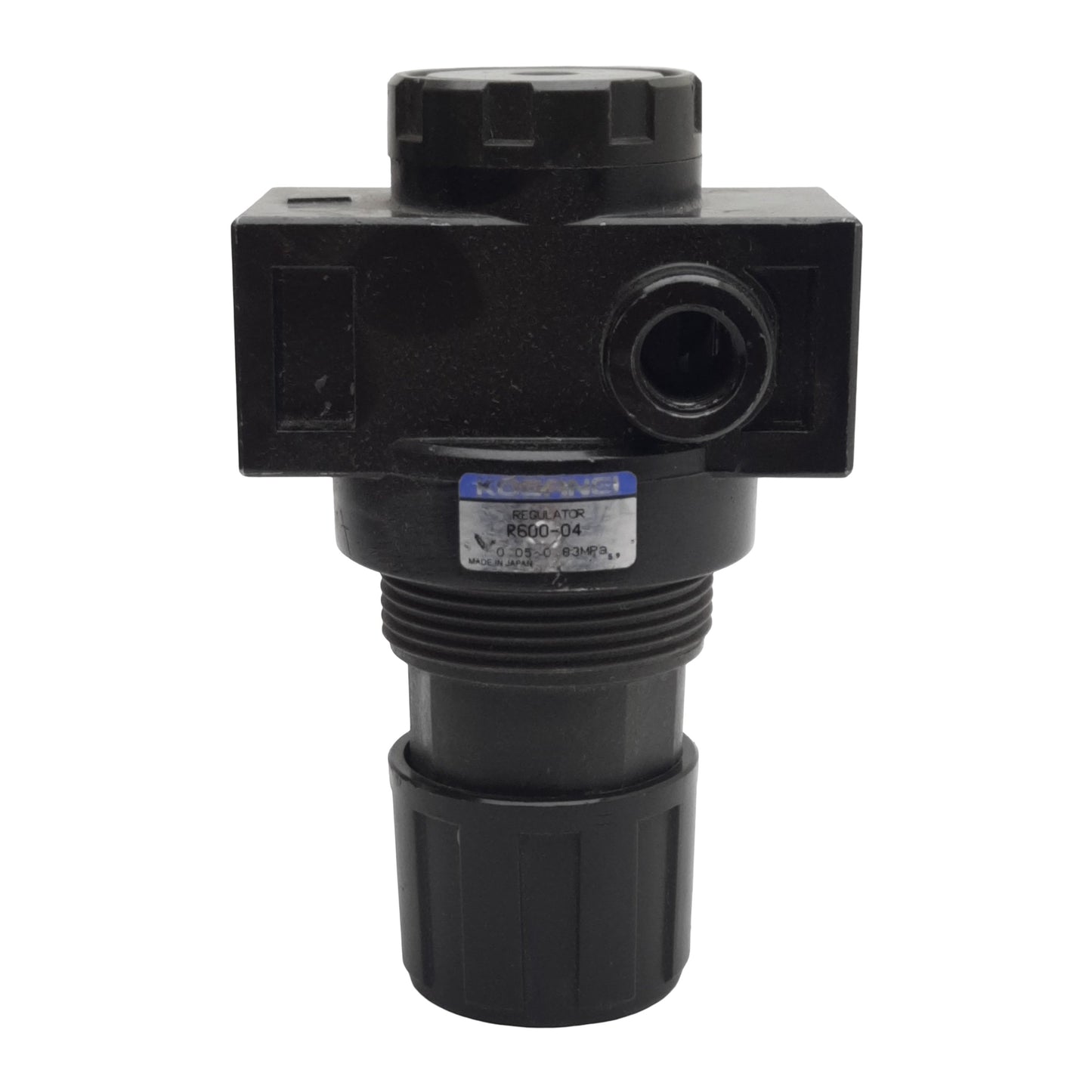 Used Koganei R600-04 Pressure Regulator 0.05-0.83MPA Set 0.93MPa Max, 1/2" x 1/4" NPT