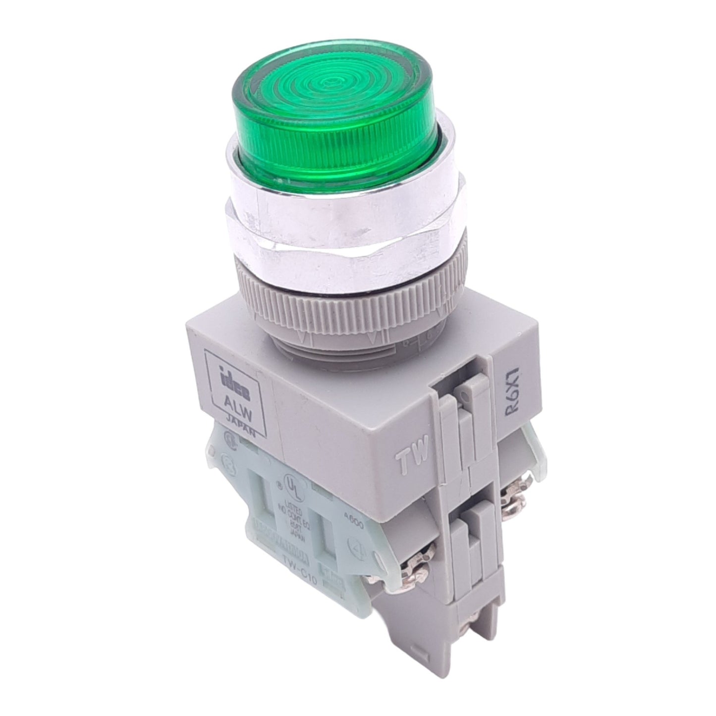 Used IDEC ALW29920D-G-24V Green Illuminated Pushbutton, ø22mm, NO+NO, 24VAC/DC Lamp