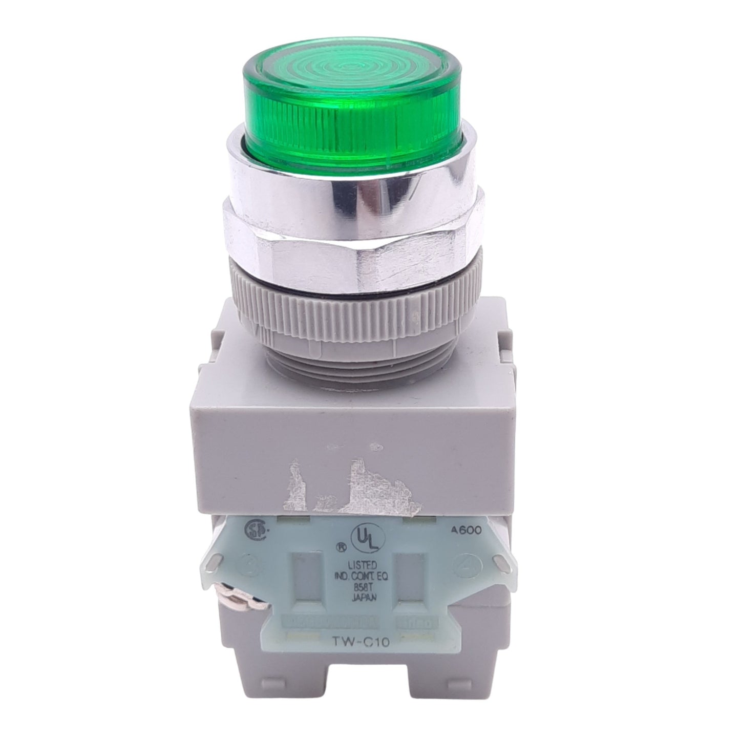 Used IDEC ALW29920D-G-24V Green Illuminated Pushbutton, ø22mm, NO+NO, 24VAC/DC Lamp
