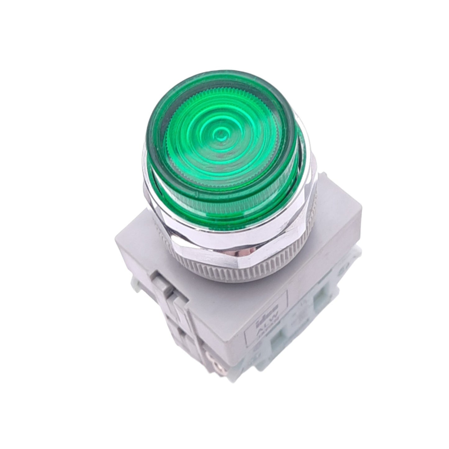 Used IDEC ALW29920D-G-24V Green Illuminated Pushbutton, ø22mm, NO+NO, 24VAC/DC Lamp