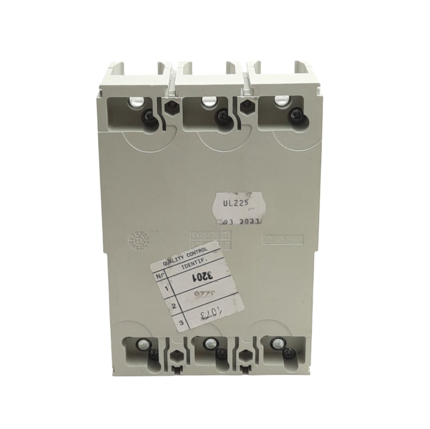 Used ABB 1SDA06983R1 Circuit Breaker 3-Poles, 225A 240VAC/250VDC *Missing Lugs*