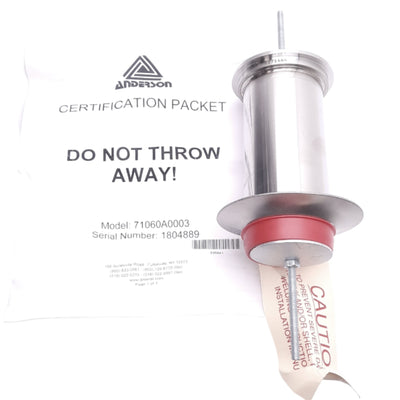 New Anderson-Negele 71060A0003 Weld-In Tank Shell, 2-5/8in OD, 6-3/8in Length